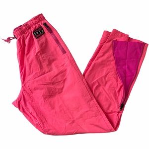 Nike Aqua Gear Vtg 90s Neon Pink Wind Joggers Pants Size Large